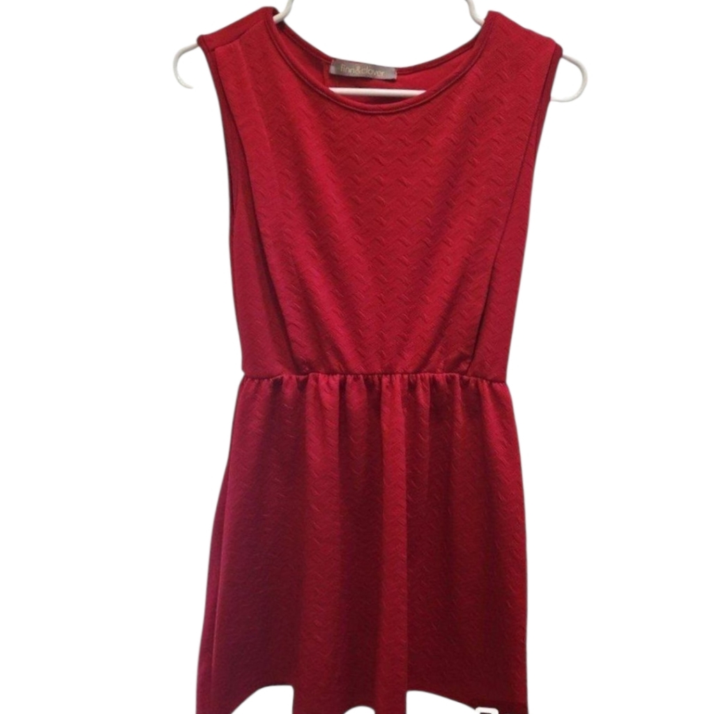 Finn And Clover Burgundy Dress Tunic Sz M Keyhole